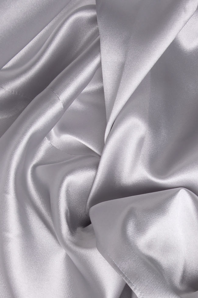 Fusta midi din satin Arabela Sim imagine 3