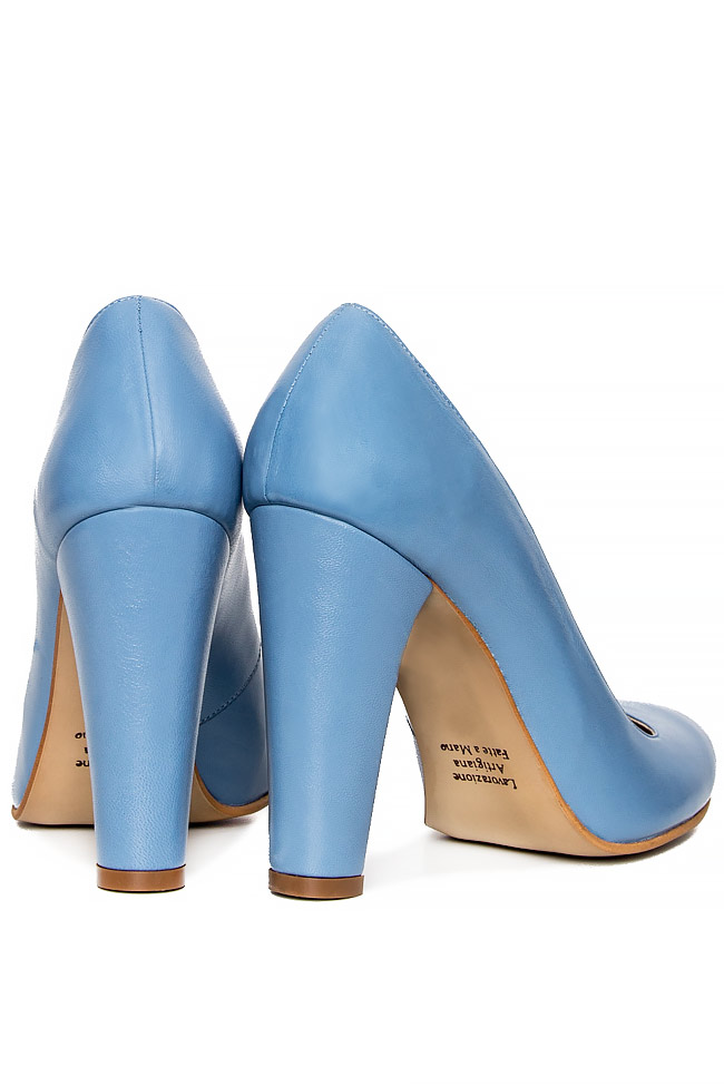 Pantofi tip stiletto din piele naturala Cristina Maxim imagine 2
