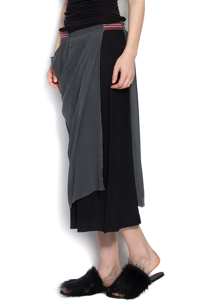 Nomad printed silk and cotton midi skirt Studio Cabal image 1