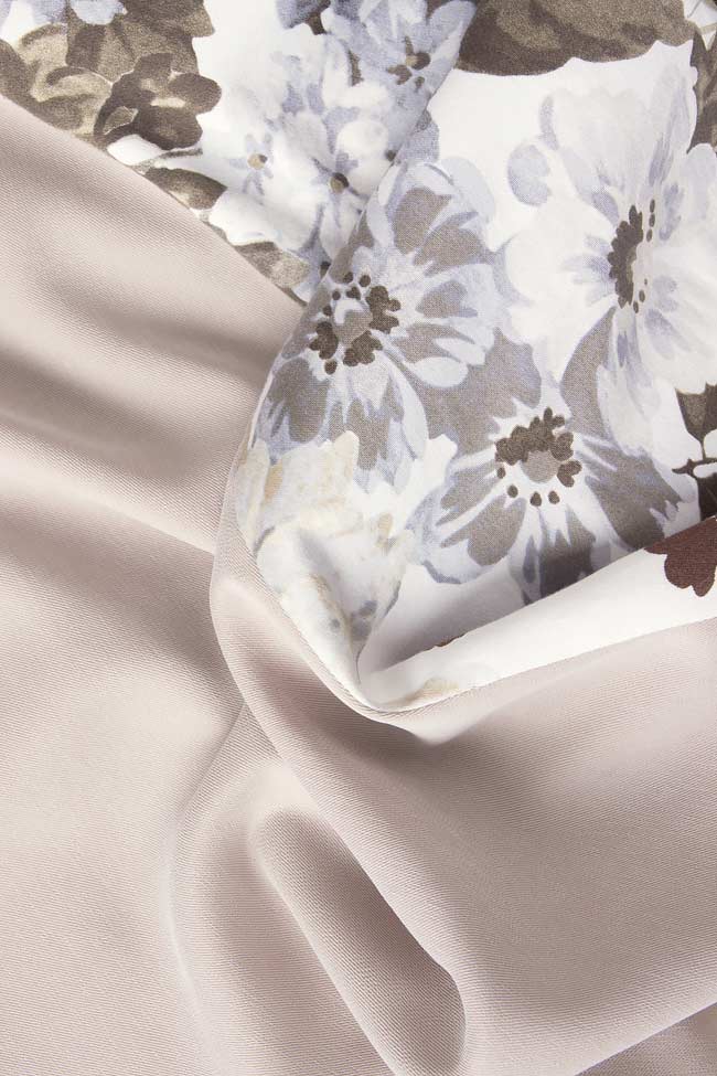 Floral-print veil and cotton skirt Oana Manolescu image 3