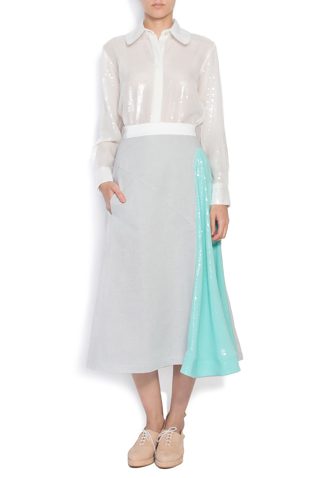 SUGAR LUMP paillette-embellished cotton shirt ATU Body Couture image 0
