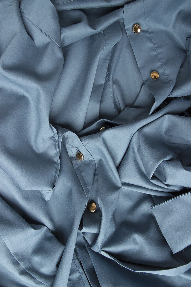 Cotton shirt with slits on the sides Lena Criveanu image 3