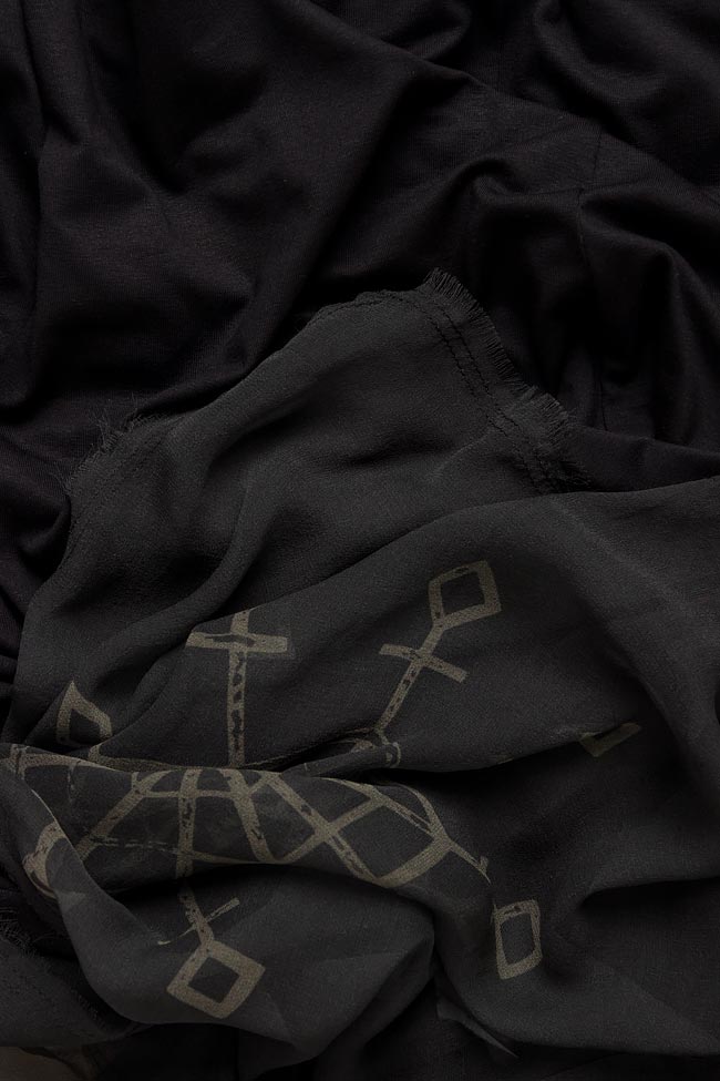 Arriver silk-paneled jersey maxi dress Studio Cabal image 3