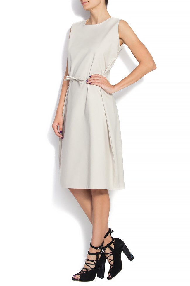 Cotton-blend sleeveless dress Undress image 2