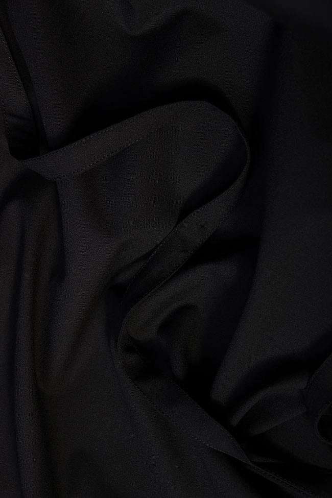 Jupe asymétrique en coton mélangée  Undress image 3