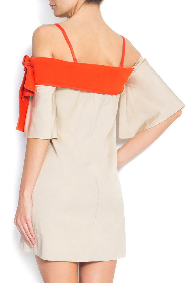 EXPLORER off-the-shoulder cotton-silk mini dress ATU Body Couture image 2