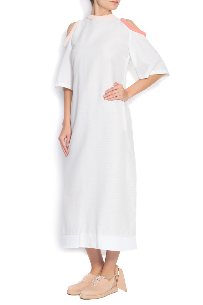 SEA BREEZE cutout cotton midi dress ATU Body Couture image 1