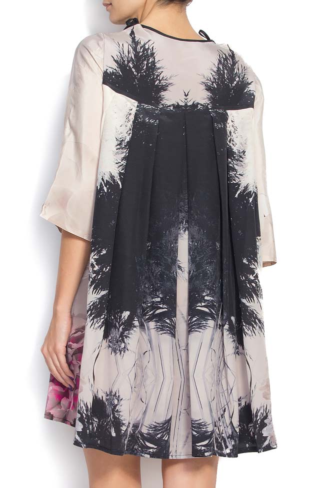 Digital-printed silk dress Cristina Staicu image 2