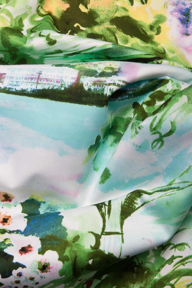 Bluza din bumbac cu imprimeu floral Cristina Staicu imagine 3