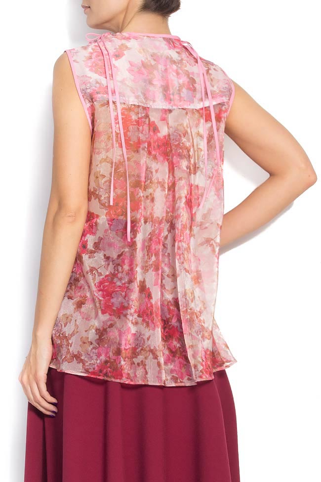 Floral-printed lace top Cristina Staicu image 2