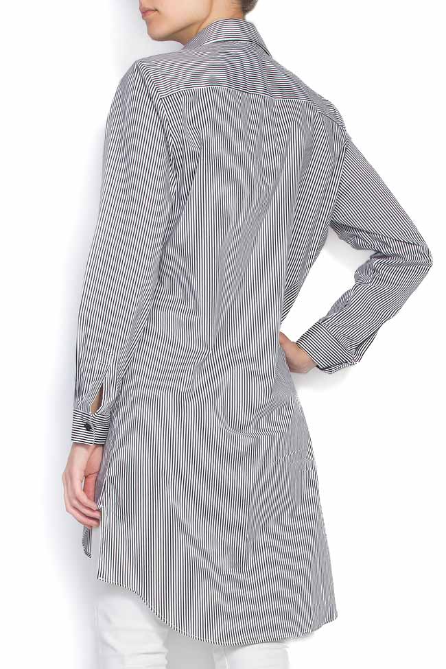 Striped cotton-poplin shirt dress Lure image 2