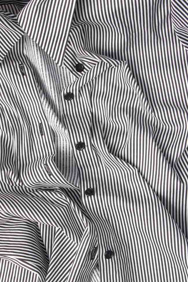 Striped cotton-poplin shirt dress Lure image 3
