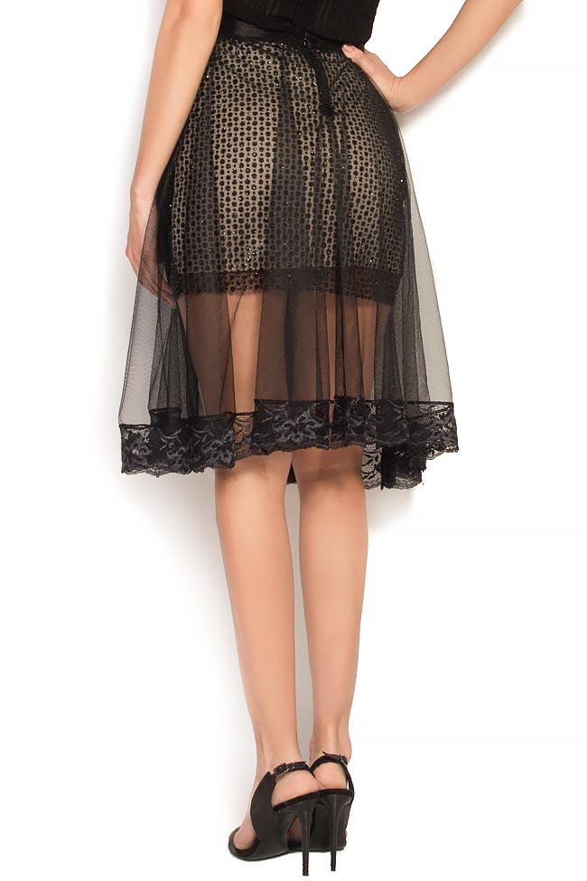 Lace-hem pleated tulle skirt B.A.D. Style by Adriana Barar image 2