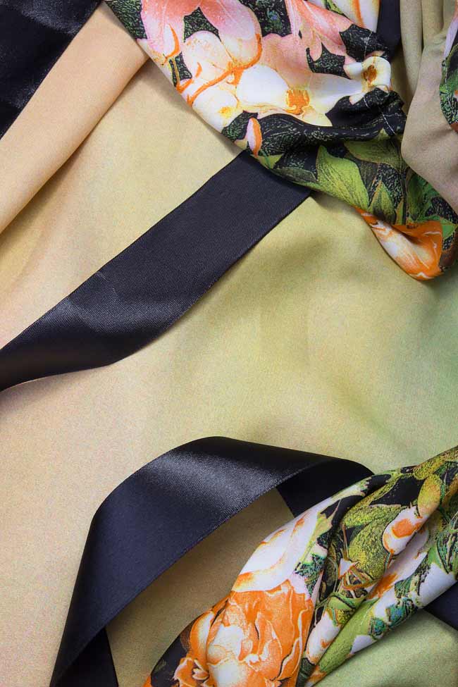 Floral-print silk maxi dress Cristina Staicu image 3