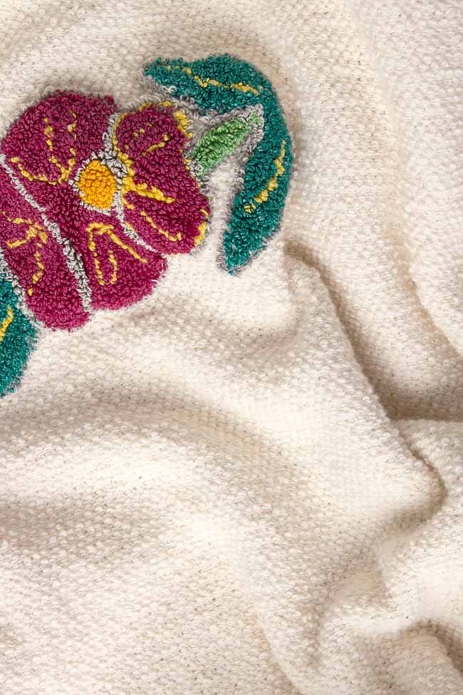 Off-the-shoulder embroidered cotton top Izabela Mandoiu image 3