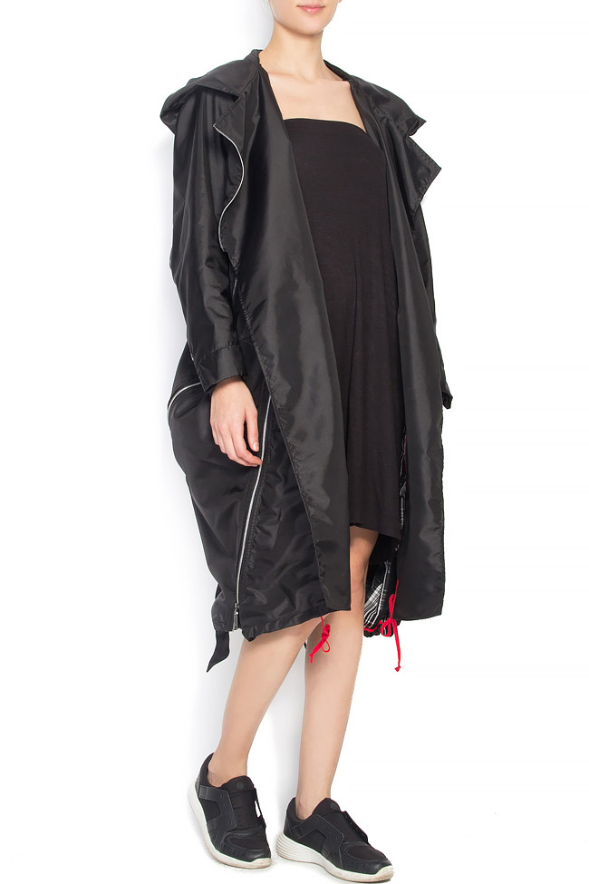 Rain jacket with adjustable zippers and hood Edita Lupea image 1