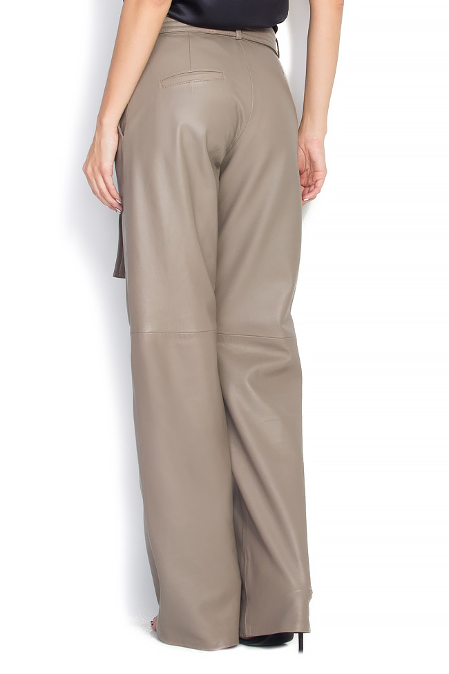 Pantalon large en cuir Mathis image 2