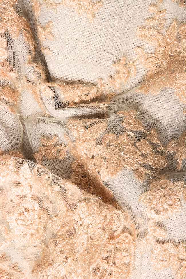 Jacquard and cotton-blend lace dress Simona Semen image 3