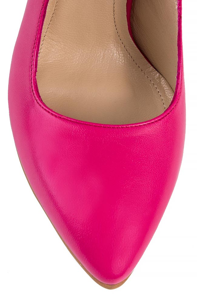 Pantofi din piele naturala cu decupaje MAGNOLIA Cristina Maxim imagine 3