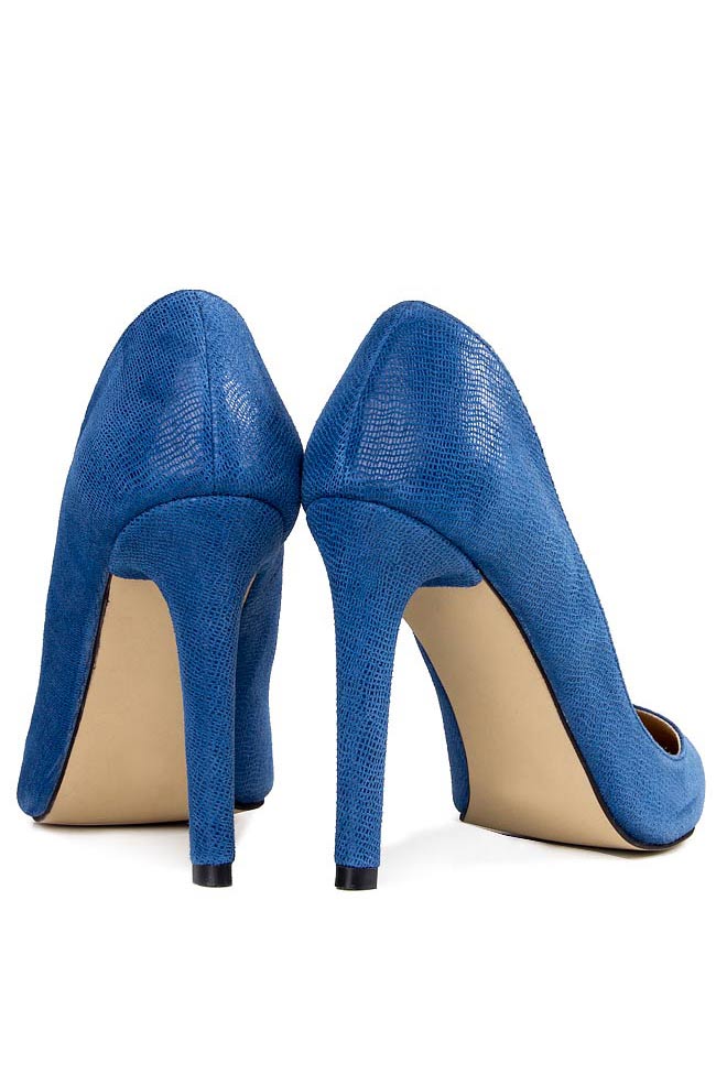  BLUE SPRING textured-leather pumps Hannami image 2