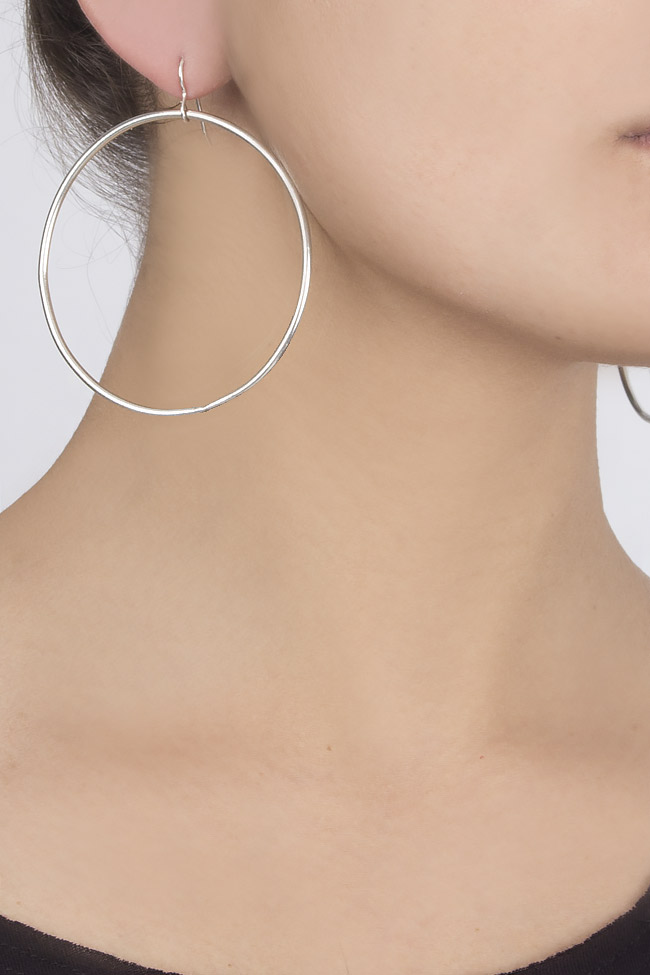 Silver earrings Cloche image 3