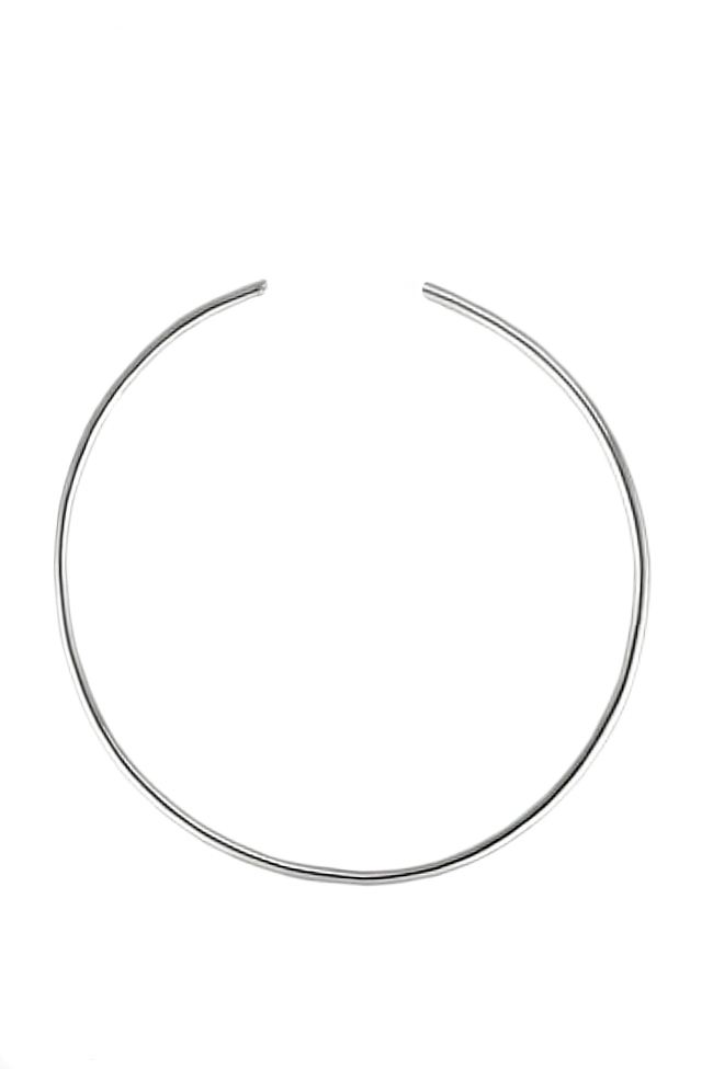 Silver choker necklace Cloche image 0