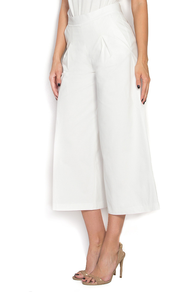 Cotton-blend high-waisted culottes Carmina Cimpoeru image 1