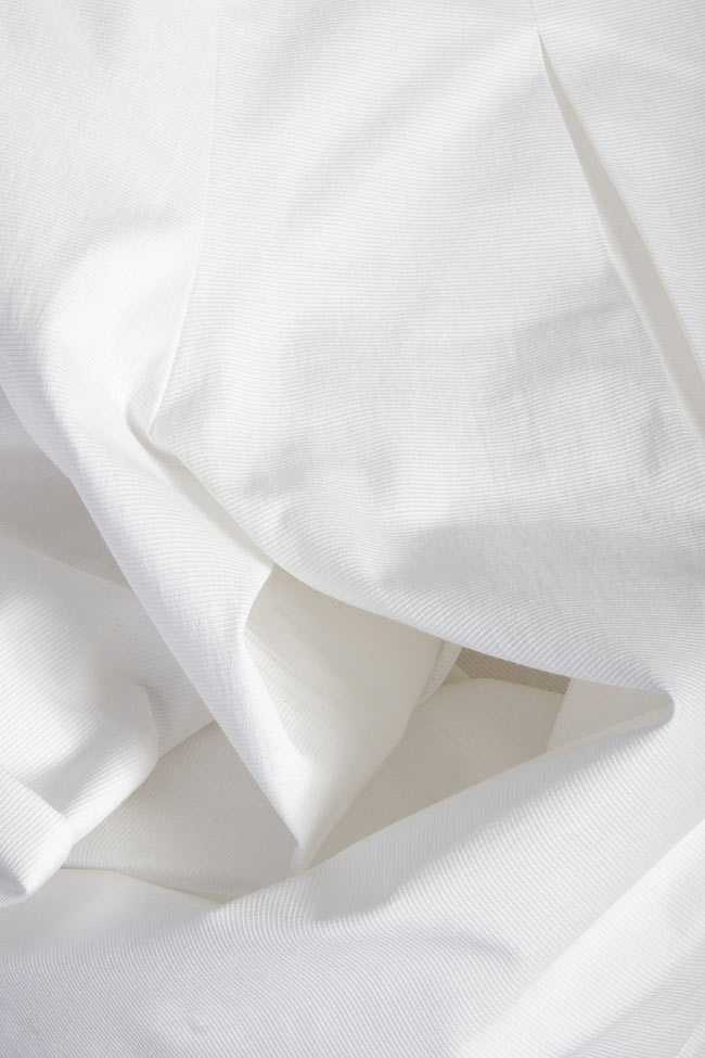 Cotton-blend high-waisted culottes Carmina Cimpoeru image 3