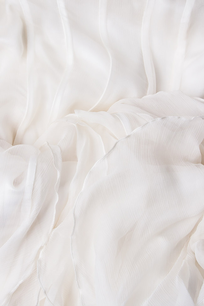 Silk dress with asymmetric decolletage Alexandra Ghiorghie image 3
