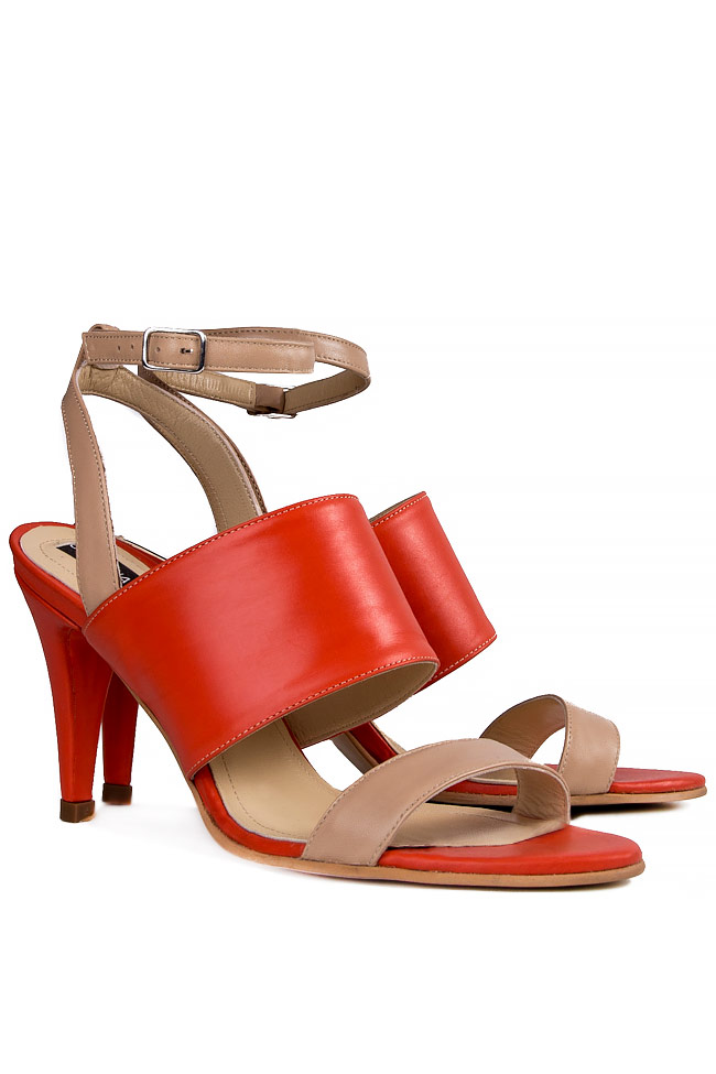 Frêne two-tone leather sandals Cristina Maxim image 1