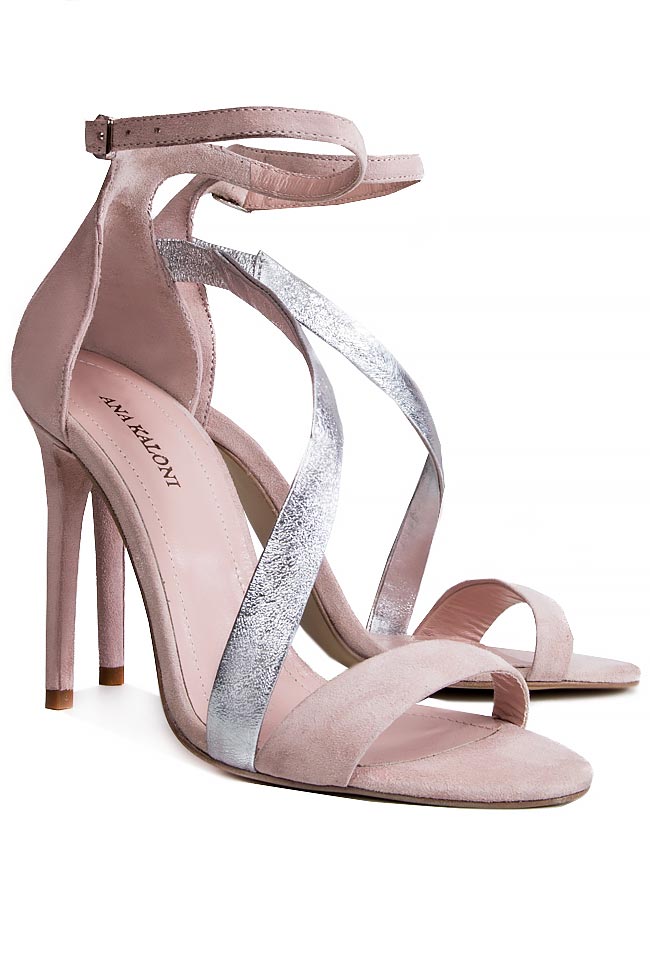 Suede and metallic leather sandals Ana Kaloni image 1