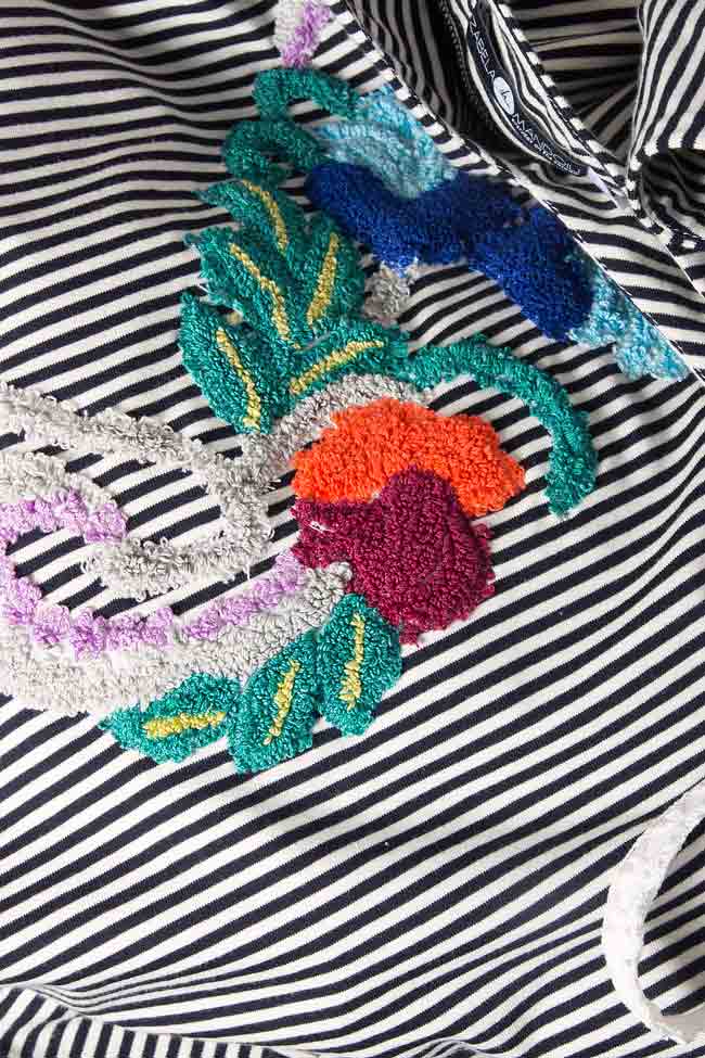 Embroidered maxi cotton dress Izabela Mandoiu image 3