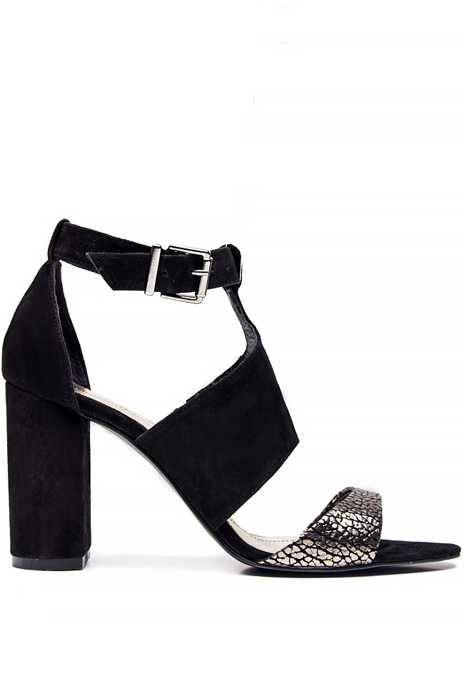 Two-tone leather sandals with ankle strap Ana Kaloni image 0