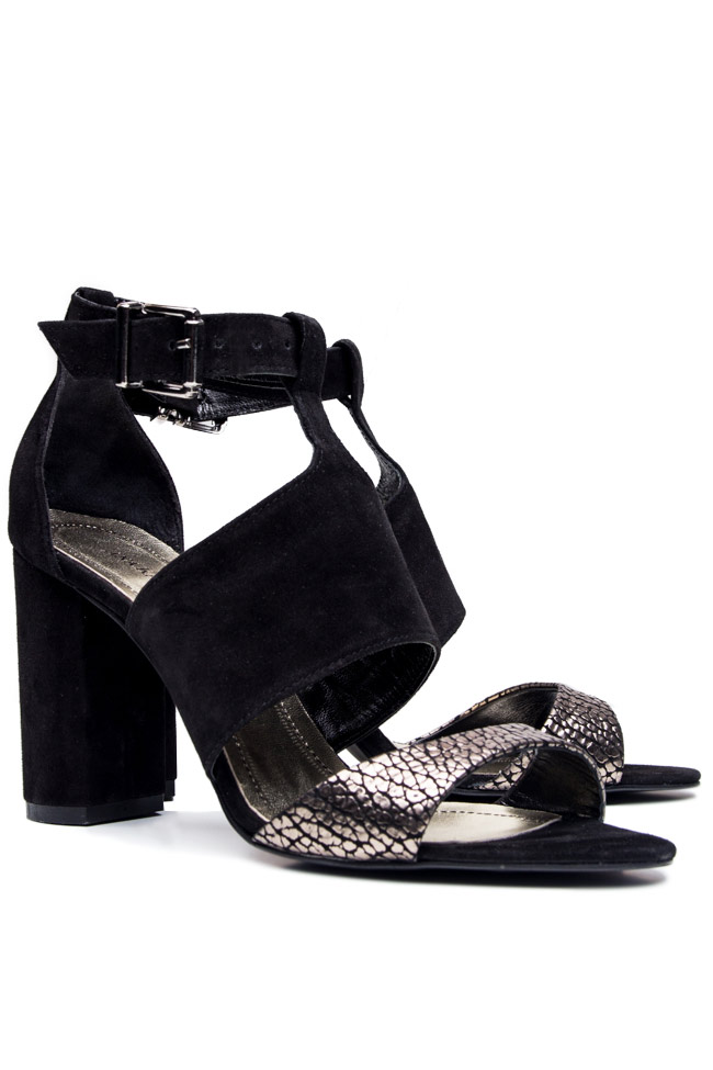 Two-tone leather sandals with ankle strap Ana Kaloni image 1