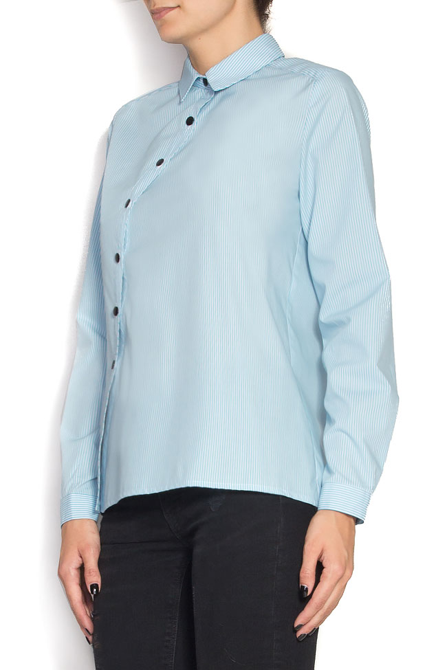 Asymmetric cotton shirt Undress image 1