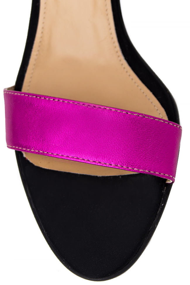 COSY TEA leather and taffeta sandals Hannami image 3