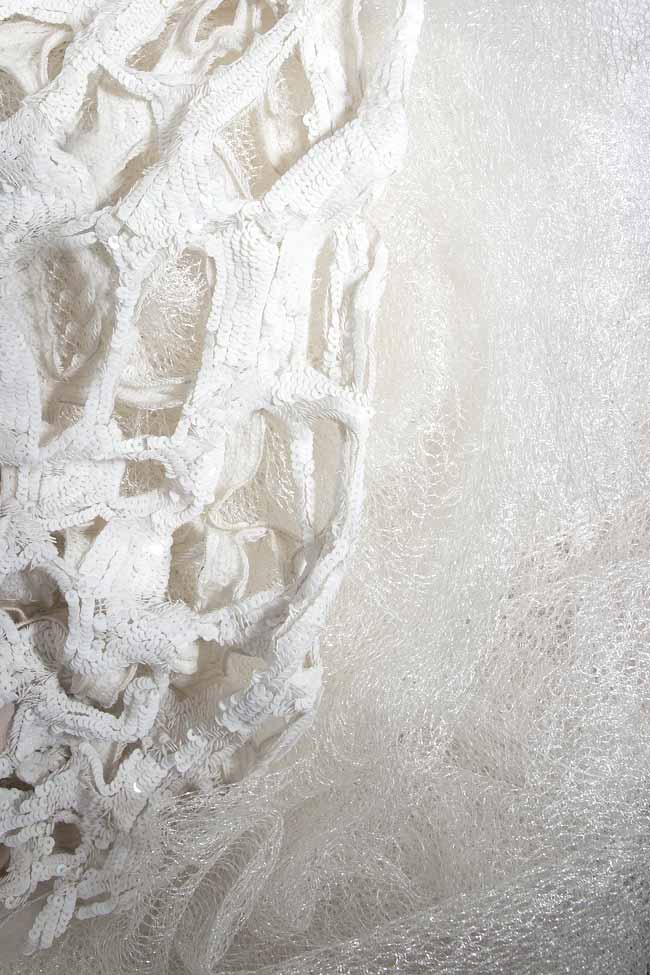 Hand-embroidered silk dress Elena Perseil image 3