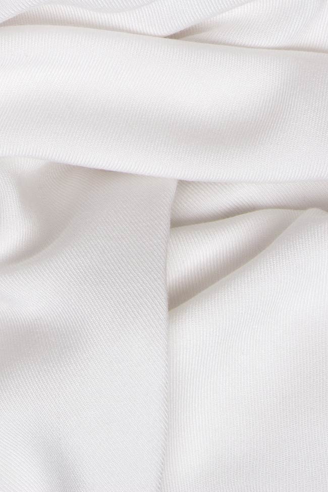 PUBLICIST textured cotton-blend pants Crepe Black Collar image 3