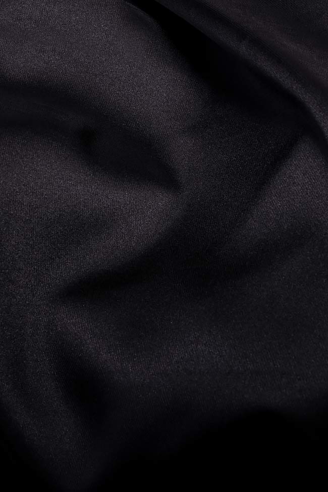 Bluza asimetrica din amestec de bumbac cu volane Atelier Jaisse imagine 3