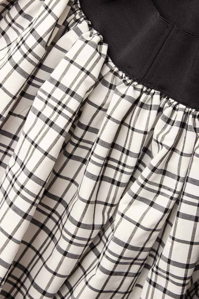 DO THE MATH cotton-blend skirt with geometric print Happy Friday image 3