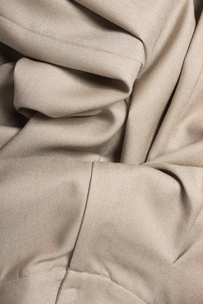 Pantaloni stil culottes din stofa de lana Izabela Mandoiu imagine 3