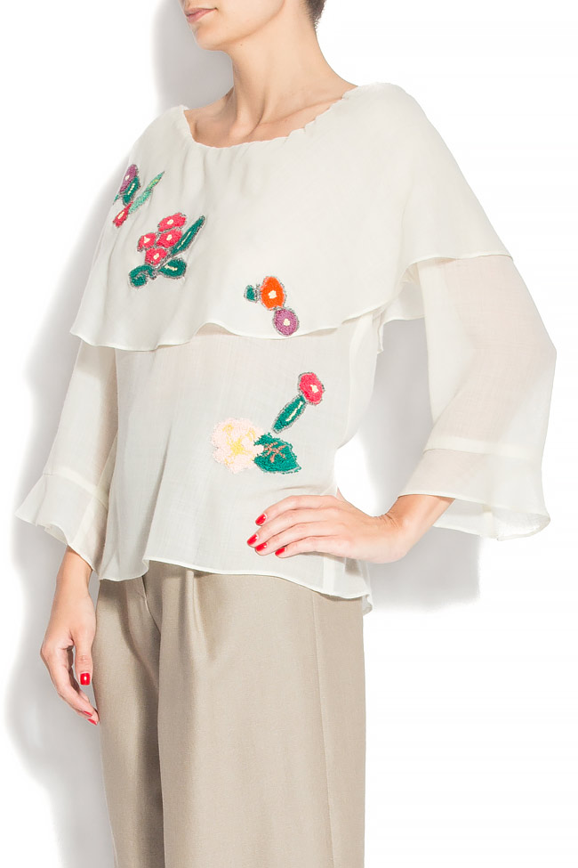 Wool blouse with applications Izabela Mandoiu image 1