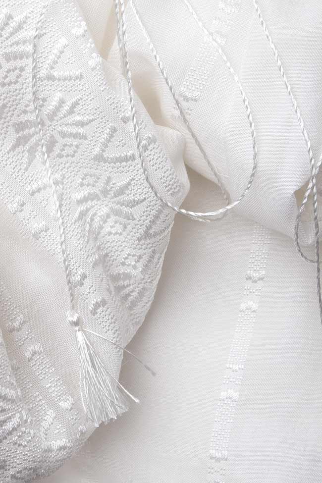 Robe type blouse roumaine en soie COSANZEANA Dorin Negrau image 3