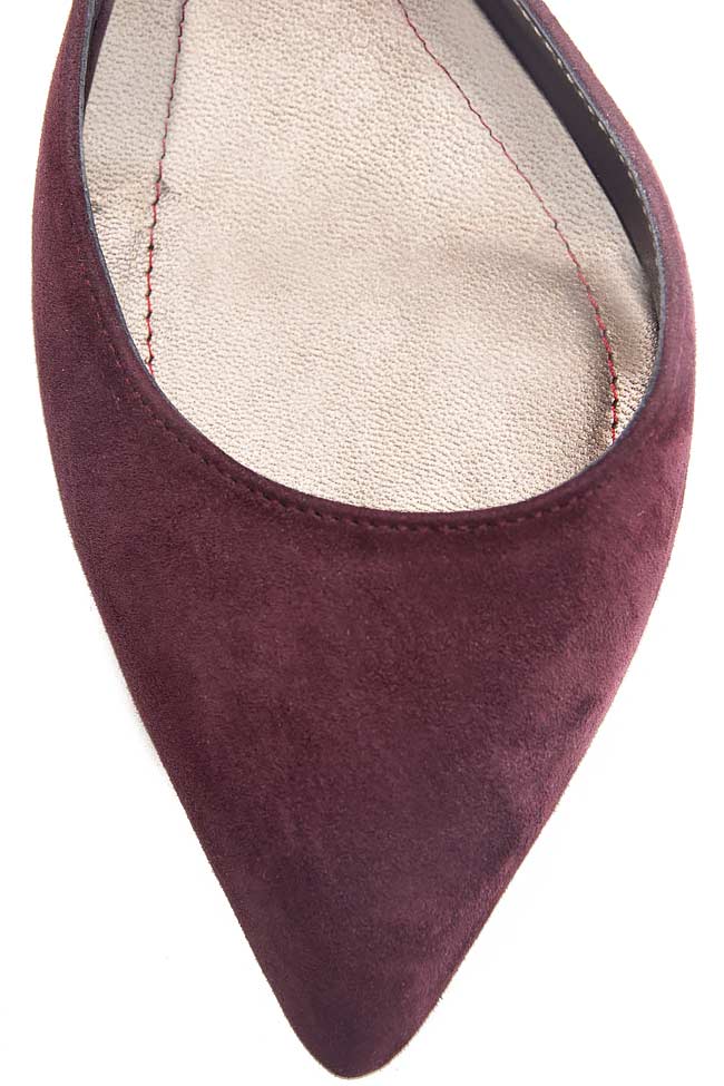 Pantofi din piele intoarsa cu bareta pe glezna Ana Kaloni imagine 3