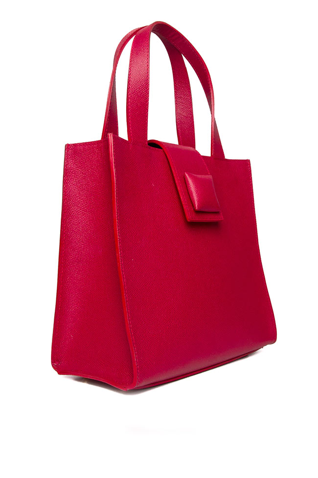 Happy mini textured-leather shoulder bag Laura Olaru image 2