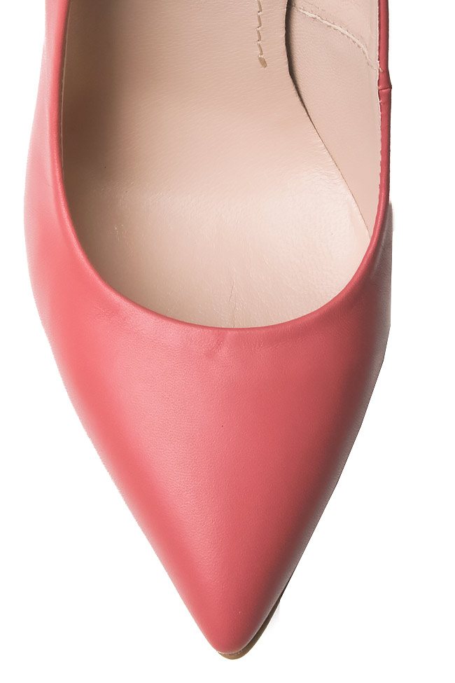 Pantofi tip stiletto din piele naturala Verogia imagine 3