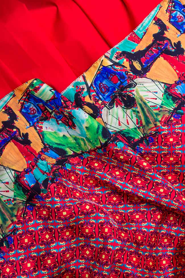 CARUSEL digital-printed silk dress Argo by Andreea Buga image 4