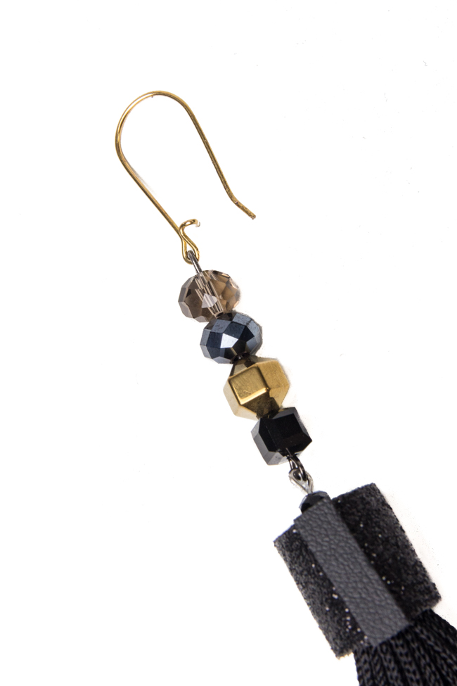Silk tasseled earrings Bon Bijou image 2