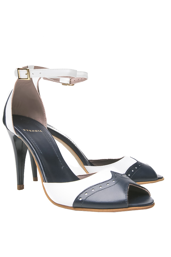 Two-tone leather sandals Verogia image 1