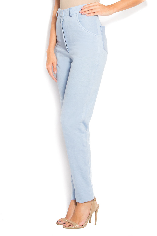 Cotton tapered pants A03 image 1